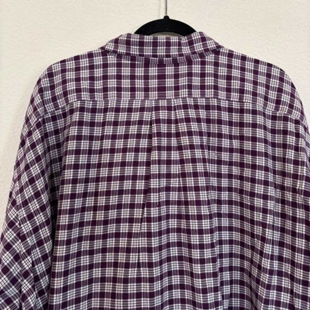 Ralph Lauren Mens Size 5XB Purple Plaid Button Down Shirt - Picture 5 of 7